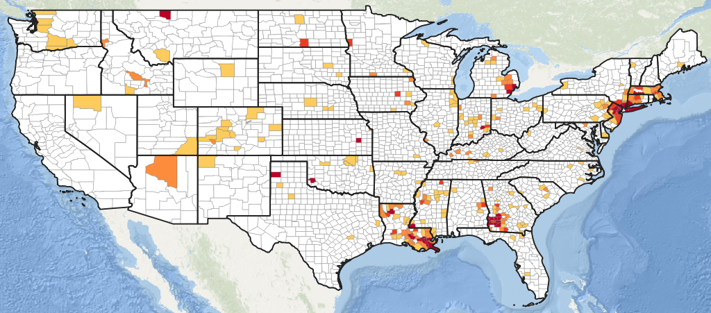Nationwide death rates